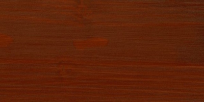 Rich wood texture with dark finish