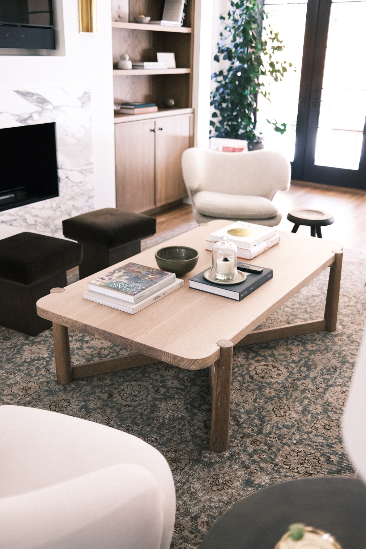 Phillbuilt coffee table Japanese style benches made in white oak and finished with Osmo Polyx-oil 3043 Clear Satin, a durable hardwax oil.