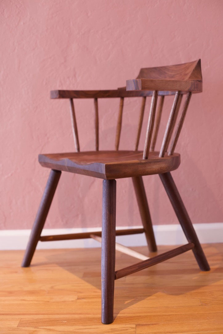 walnut_chair2-web Walnut chair, made by Beeman Woodworks. Finished with Osmo Premium Wood Stain product