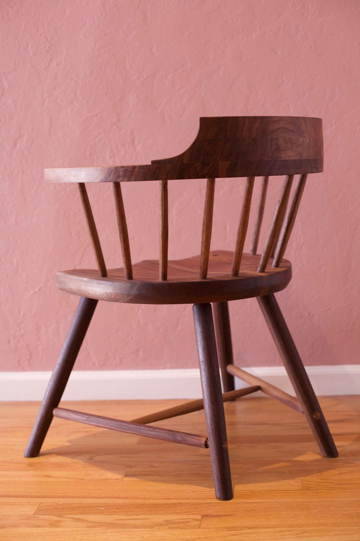 walnut_chair3-web Walnut chair, made by Beeman Woodworks. Finished with Osmo Premium Wood Stain product