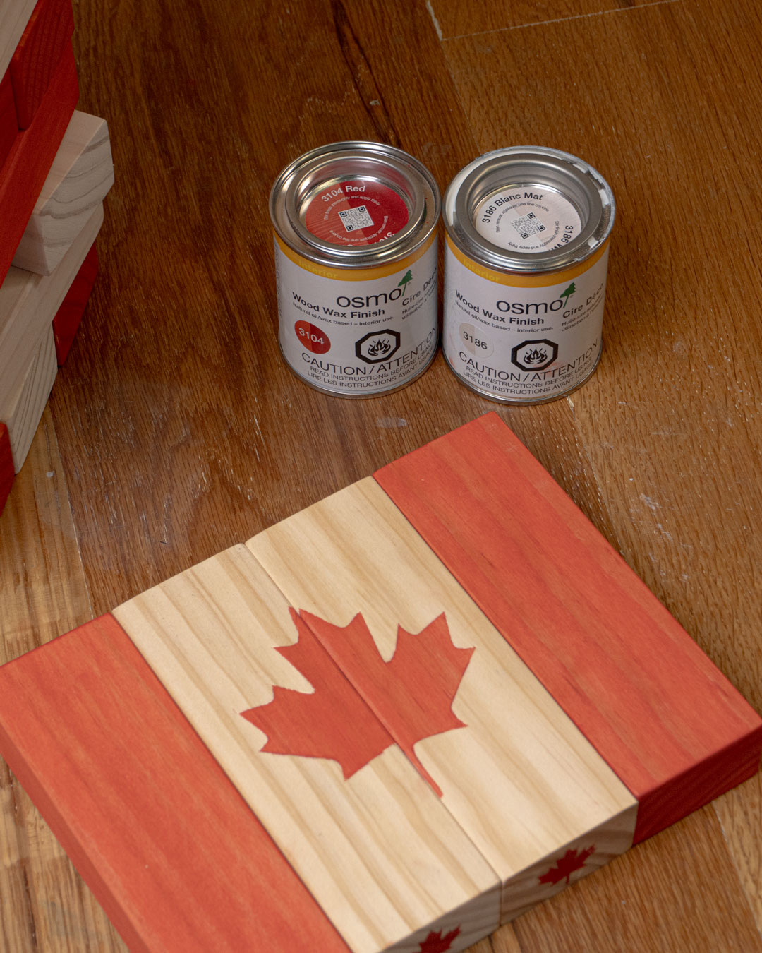 DSC00720-WEB2 Creating a Canada Flag with Osmo Wood Wax Finish