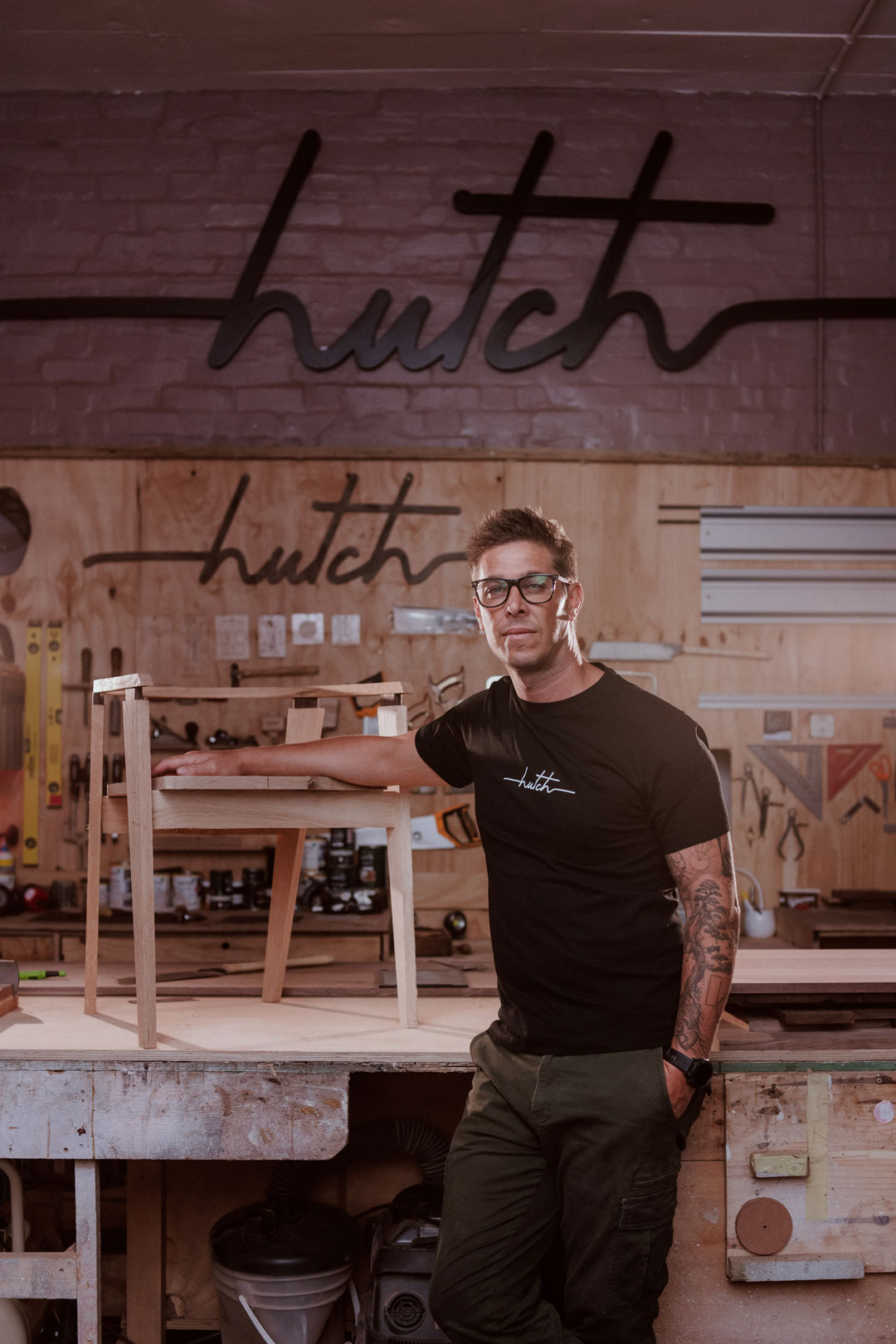 Warren Turnbull of Hutch Custom, furniture maker and woodworker.