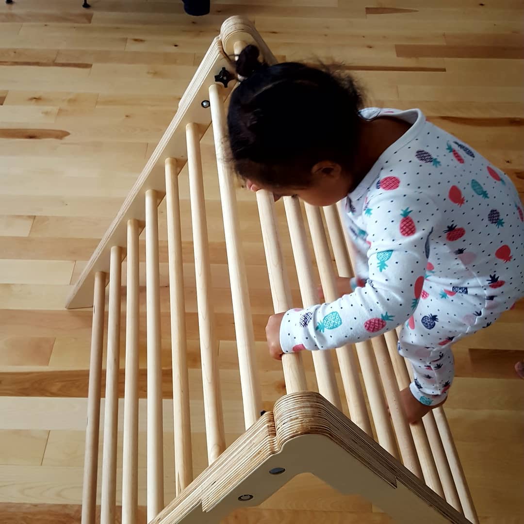 Pickler Triangle by Tristan Wan completed with Osmo, a wood stain safe for kids.