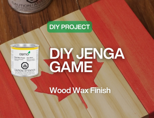 DIY Canada Day Yard Game with Wood Wax Finish