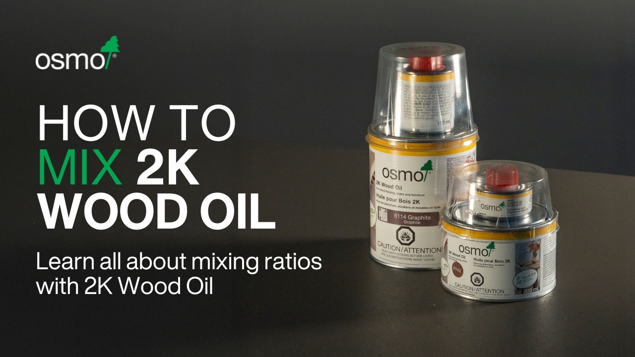 How to mix 2k wood oil: Learn all about mixing ratios with 2K wood Oil