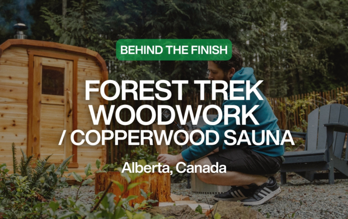 Behind the Finish: Forest trek woodwork / Copperwood Sauna Alberta, Canada