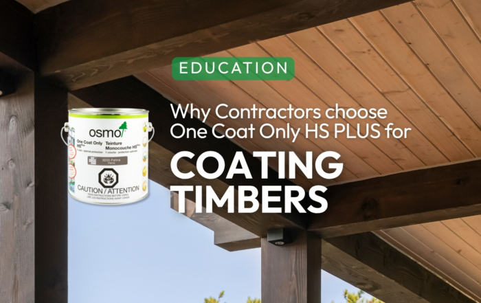 Why Contractors choose One coat only Hs plus for coating timbers