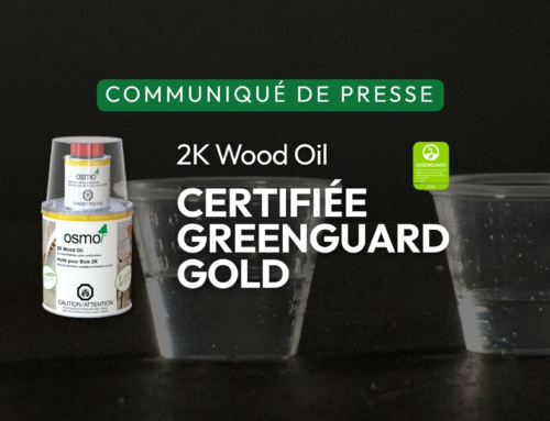 Dernières nouvelles : Huile pour bois 2K, maintenant certifiée GREENGUARD GOLD